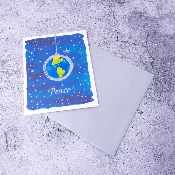 🎄 CHRISTMAS SALE! 🎄 10PC Papyrus Peace Christmas Cards with Envelopes, Seals - Picture 3 of 11